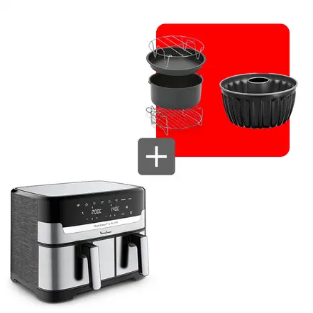 Web Pack-Friggitrice a doppia aria Easy Fry & Grill 8.3 L e relativi accessori