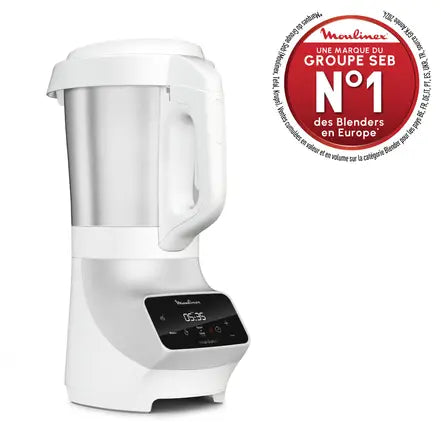 Zuppa e altro ancora, frullatore riscaldato, 4 programmi automatici, cestello a vapore, 1100W, grigio