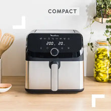 Easy Fry Mega Moulinex, friggitrice oil-free, friggitrice ad aria di grande capacità da 7,5 L, 8 programmi preimpostati