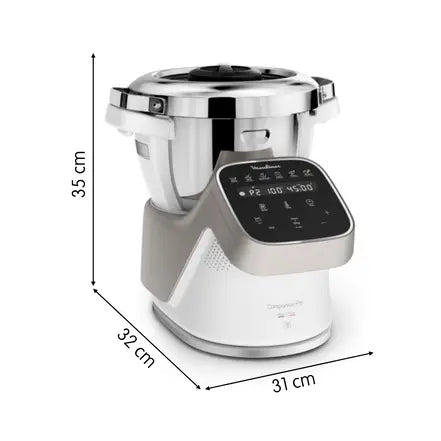 Companion Pro, Robot da cucina, 15 funzioni, pesatura integrata, XL capacità 10 persone