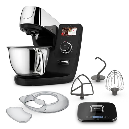 I-Coach Touch, robot da pasticceria collegato, ciotola da 5,5 L, Bilancia da cucina, Coaching su schermo, 21 programmi automatici, 1200 W